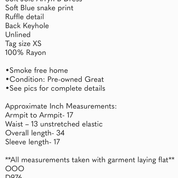 Joie Arryn B Dress Snake Print Ruffle Sz XS - Picture 5 of 5